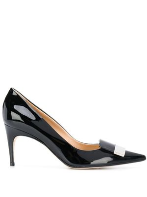 Sergio Rossi pointed bow pumps - Noir