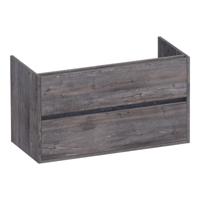 Brauer Adore - Onderkast - 100 cm - met 2 Softclose Lades Greeploos en 1 Sifon Uitsparing - Driftwood