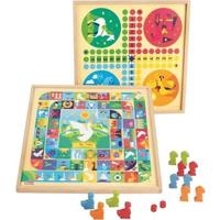 JEUJURA Ganzen- en kleine paarden - Houten dienblad