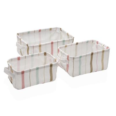 Mandenset Versa Textiel 18 x 14 x 28 cm 28 x 18 x 14 cm