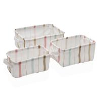 Mandenset Versa Textiel 18 x 14 x 28 cm 28 x 18 x 14 cm