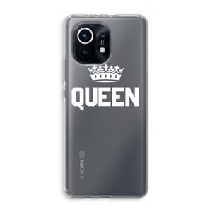 Queen zwart: Xiaomi Mi 11 Transparant Hoesje
