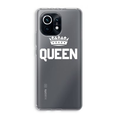 Queen zwart: Xiaomi Mi 11 Transparant Hoesje
