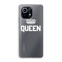 Queen zwart: Xiaomi Mi 11 Transparant Hoesje