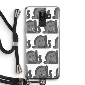 Cats: Samsung Galaxy J8 (2018) Transparant Hoesje met koord