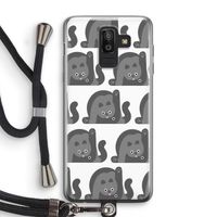 Cats: Samsung Galaxy J8 (2018) Transparant Hoesje met koord