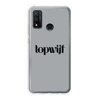 Topwijf Grijs Zwart: Huawei P Smart (2020) Transparant Hoesje