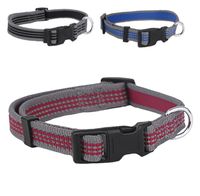 Honden klikhalsband reflecterend Nylon M - thumbnail