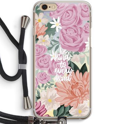 Kindness matters: iPhone 6 / 6S Transparant Hoesje met koord