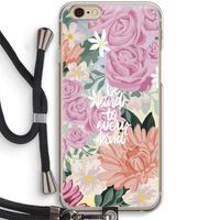 Kindness matters: iPhone 6 / 6S Transparant Hoesje met koord
