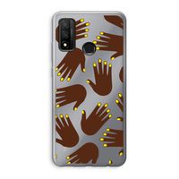 Hands dark: Huawei P Smart (2020) Transparant Hoesje