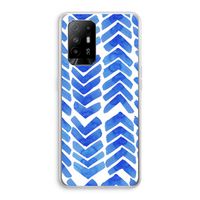 Blauwe pijlen: Oppo A94 5G Transparant Hoesje