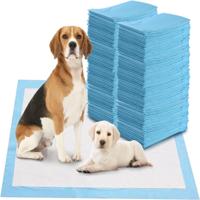 Trainingsmat voor Honden Lekvrij 5-Laags Design Puppy-Onderlegger Hygiënische Onderleggers Wegwerppads (100 Stuks 60 x 90 cm)