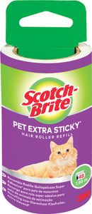 Scotch Brite pluizenkleefroller navulling, extra klevend voor dierenhaar, 48 vellen
