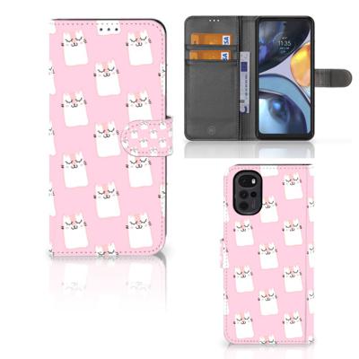 Motorola Moto G22 | Telefoonhoesje | Met pasjeshouder | Sleeping Cats