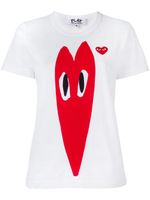 Comme Des Garçons Play t-shirt à logo imprimé - Blanc