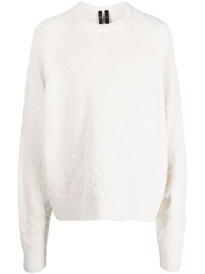 Y-3 pull à manches oversize - Blanc