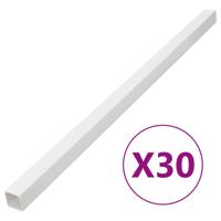 VidaXL Kabelgoot 100x60 mm 30 m pvc