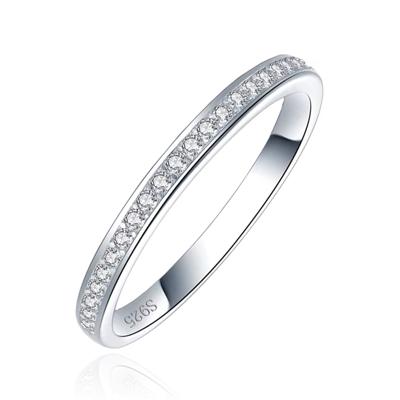 Elenza Sterling .925 Zilveren Ring met Zirkonia&apos;s-18mm
