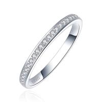 Elenza Sterling .925 Zilveren Ring met Zirkonia&apos;s-19mm