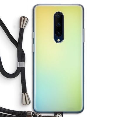 Minty mist pastel: OnePlus 7 Pro Transparant Hoesje met koord