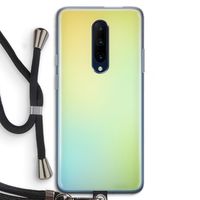 Minty mist pastel: OnePlus 7 Pro Transparant Hoesje met koord