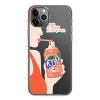 Peach please!: iPhone 11 Pro Transparant Hoesje