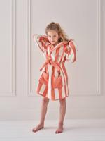 TRANSAT gestreepte badjas voor kinderen roze, gestreept