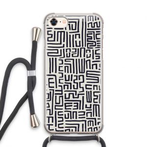 Moroccan Print: iPhone 8 Transparant Hoesje met koord