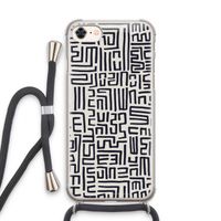 Moroccan Print: iPhone 8 Transparant Hoesje met koord