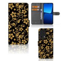 Xiaomi 13 Lite Hoesje Gouden Bloemen - thumbnail