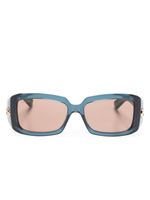 Gucci Eyewear lunettes de soleil Icon GG à monture rectangulaire - Bleu - thumbnail