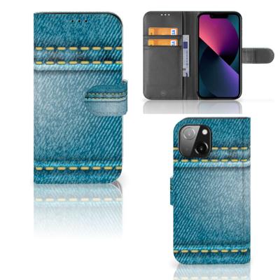 iPhone 13 Mini | Wallet Case | met Pasjes | Jeans