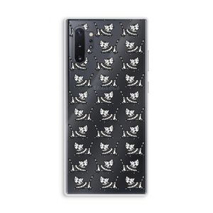 Zwarte poes: Samsung Galaxy Note 10 Plus Transparant Hoesje