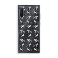 Zwarte poes: Samsung Galaxy Note 10 Plus Transparant Hoesje