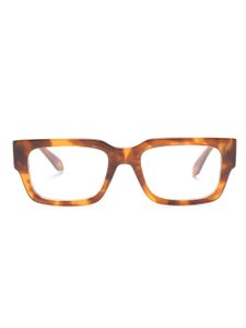 Giorgio Armani lunettes de vue à monture rectangulaire - Marron