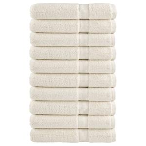 VidaXL Saunadoeken solund 10 st 600 g/m² 80x200 cm crèmekleurig