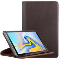 Litchi Texture Horizontal Flip 360 Degrees Rotation Leather Case for Samsung Galaxy Tab A 10.5 T590 with Holder(Brown)