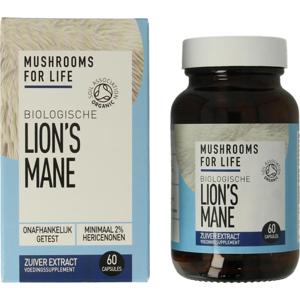 Mushrooms F Life Lion&apos;s mane bio