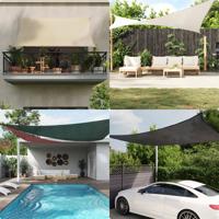VidaXL Zonnezeil 160 g/m² 3x4,5 m hdpe terracottakleurig - thumbnail