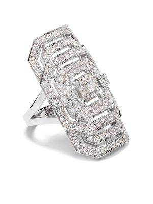 STATEMENT PARIS bague Ring My Way XXL en argent sterling à ornée de diamants