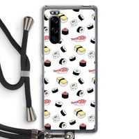 Sushi time: Sony Xperia 5 Transparant Hoesje met koord