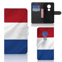 Motorola Moto G7 Play Bookstyle Case Nederlandse Vlag - thumbnail