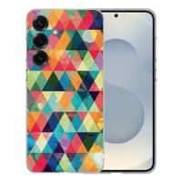 TPU Hoesje Samsung Galaxy S25 - Geruit Backcover