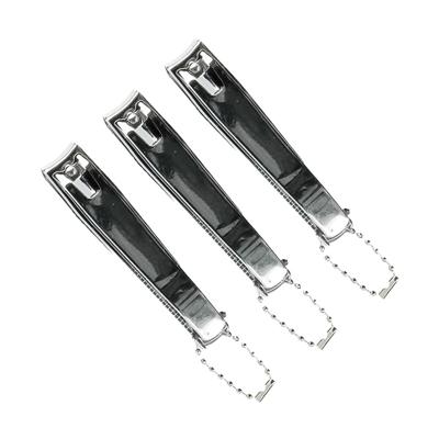 Benson Care Nagelknipper - 3x - met vijl - metaal - zilver - aan ketting - 8 cm - nagel verzorging