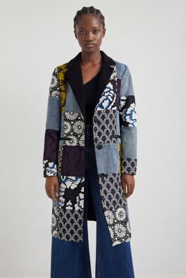 Denim jas met patches - BLACK - L