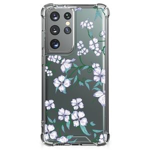 Samsung Galaxy S21 Ultra Uniek Case Blossom White