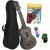 Cascha HH 3969 sopraan ukelele set zwart (4-talig)