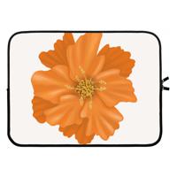Orange Ellila flower: Laptop sleeve 15 inch