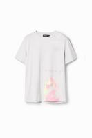 Katoenen T-shirt met kranten - BLACK - XXL